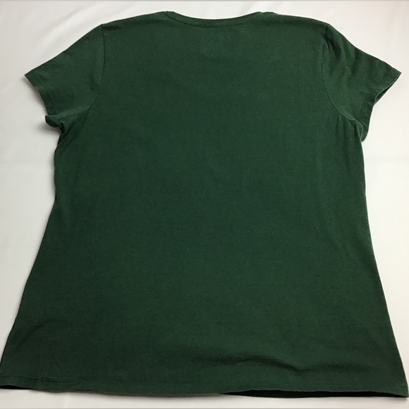 FAMU Florida A&M University Rattlers Green Women’s V-Neck T-shirt Size 12-14 (L) - Picture 2 of 5